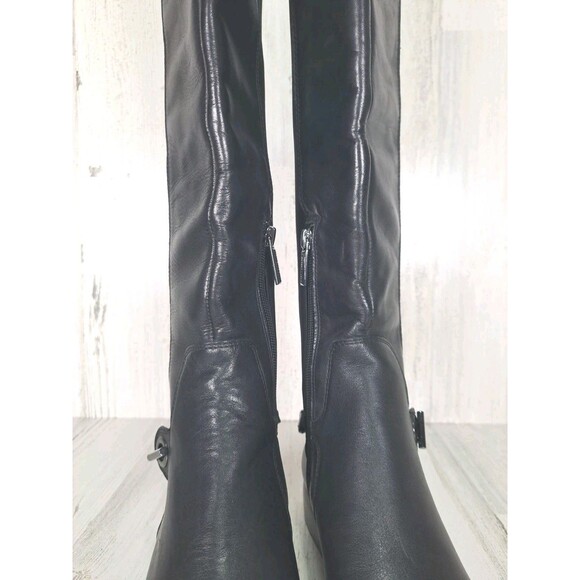 Karl Lagerfeld Paris Shay Over-The-Knee Boots Womens Black Size 7M Dark Romantic - Picture 5 of 16